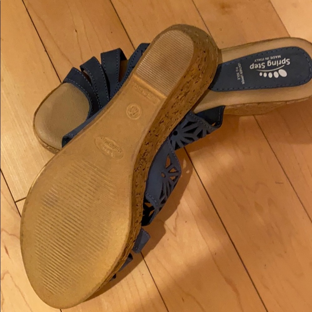 Ladies blue wedges size 41(10US) - Picture 3 of 5